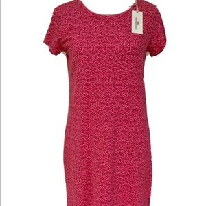Vineyard Vines Tee Dress Whale Tail  Pink S NWT
